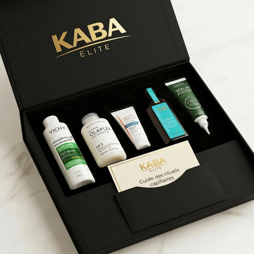KABA ELITE – Coffret Soin Cheveux Luxe | Routine Complète Anti-Chute & Réparation